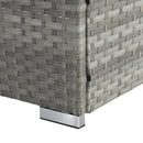 Outdoor Sofa Pe Rattan Furniture Deck Chair - Gray by HouseOfZazla