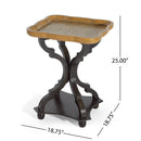 End Table (Natural + Black) by HouseOfZazla