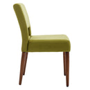 Accent Chairs Set of 2, Velvet Chairs with Solid Woood, Upholstered Dining Chairs for Living Room, Kitchen, Bedroom, Beauty Room,Dining room-Fruit Green