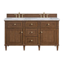 James Martin Lorelai 60" Double Bathroom Vanity, Mid-Century Walnut
