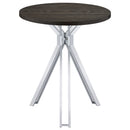 Edgerton - Round Height Bistro Bar Table - Dark Oak