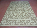 5' X 7' Machine Made Natural Fiber Jute Kilim Two Sided Rug Carpet Flat Weave Contemporary Design