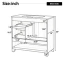 36" Bathroom Vanity with Ceramic Sink