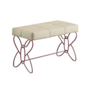 Priya II - Synthetic Leather Purple Bench - Purple / White by HouseOfZazla