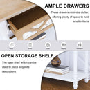 48 inch Long Console Table with 2 Drawers and 1 Bottom Shelf for Entryway Hallway Easy Assembly - Traditional Craftsmanship and Functionality Combined