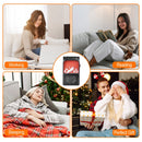 800W Plug-In Space Heater with 360° Rotatable Plug & Remote