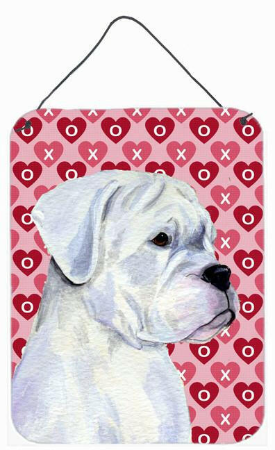 Boxer Hearts Love and Valentine's Day Portrait Wall or Door Hanging Prints