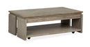 Conrad - Rectangular Lift Top Storage Cocktail Table With Casters - Stone Harbor Gray by Unique Piece Furniture