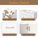 Bathroom Vanity With Sink Combo Set, Modern Bathroom Cabinet With 4 Drawers by Unique Piece Furniture