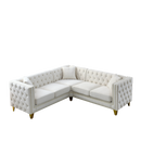 82.2-Inch Velvet Corner Sofa Covers, L-Shaped Sectional Couch, 5-Seater Corner Sofas with 3 Cushions for Living Room, Bedroom, Apartment, Office