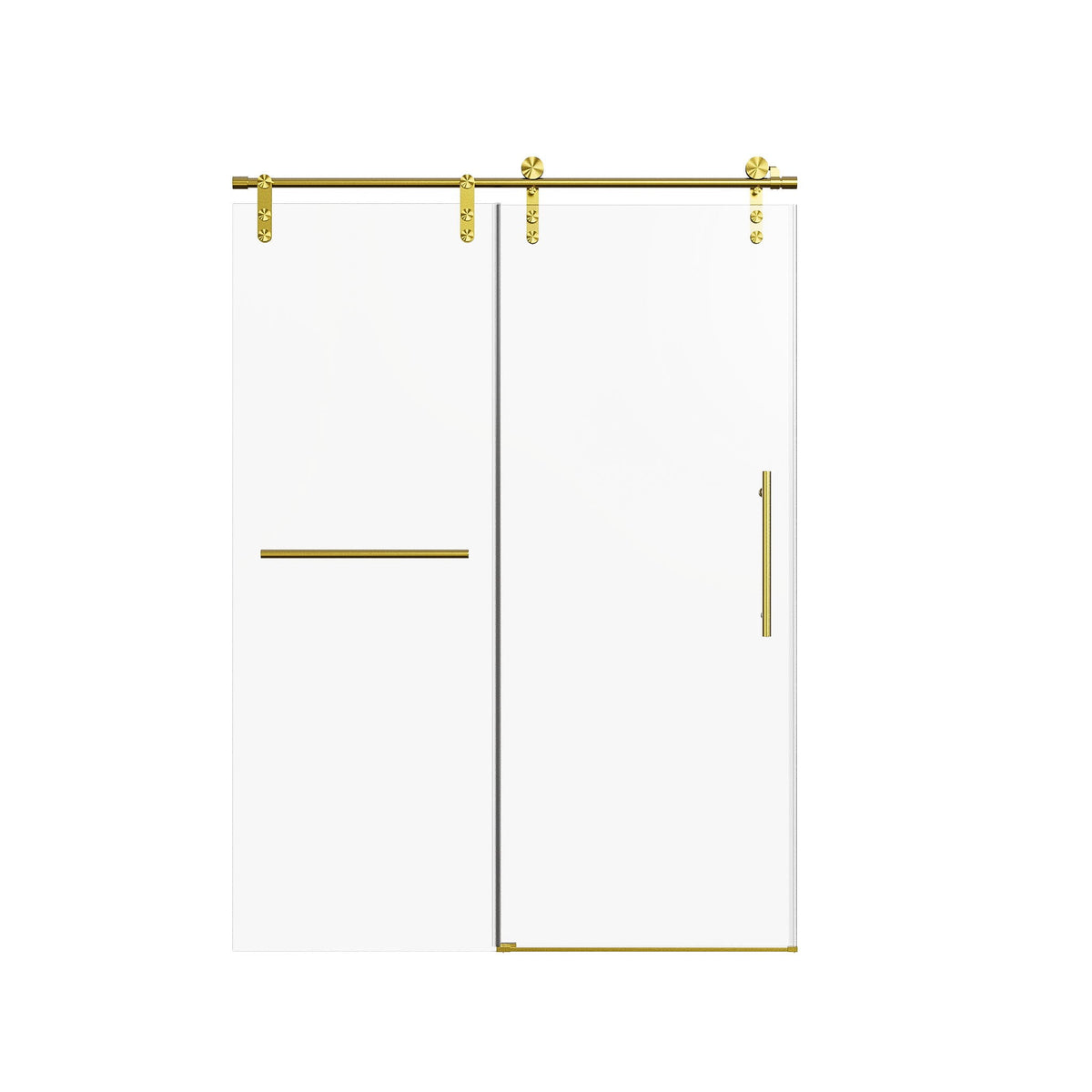 Frameless Single Sliding Shower Doors With Towel Rail & Handle, photo 14 of 40
