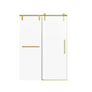 Frameless Single Sliding Shower Doors With Towel Rail & Handle by HouseOfZazla