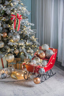 Christmas Ball Ornaments, Glass Decorative Hanging Ball Christmas Tree Ornaments For Holiday Party Decorations (Set of 4) - Silver