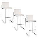 Fuji - Contemporary High Back Barstool Elegant Design by HouseOfZazla