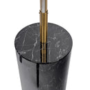 Prism - LED Floor Lamp With On / Off Switch Base - Gold / Marble by HouseOfZazla