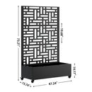 Metal Planter Box with Trellis