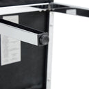 4-piece dining chair set, modern style kitchen soft cushion high backrest, with embedded buttons, metal leg office chair, suitable for restaurants, offices, and restaurants.