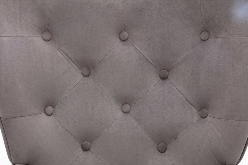 Accent chair Living Room/Bed Room, Modern Leisure Chair Silver Grey