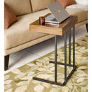 Wynn - Pull Up Table With Storage Compartment - Pecan by HouseOfZazla