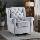Glider Chair With Swivel - Gray by Unique Piece Furniture