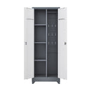 Lockers With Locking Doors, Adjustable Shelves, High Broom Tool Storage Cabinet by HouseOfZazla