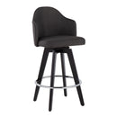 Ahoy - Contemporary Fixed Height Counter Stool With Round Footrest (Set of 2) by HouseOfZazla