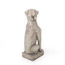 MGO Dog Decor Outdoor Dog Statue, Antique
