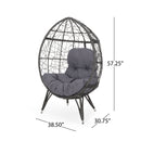 Cosmos - Round Hammered Iron Teardrop Chair by HouseOfZazla