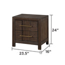 Kenzo - 2 Drawer Nightstand - Walnut