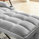 3-in-1 Sofa Bed, Convertible Sleeper Chair Sofa Bed Adjustable Pull Out Sleeper Chair Bed Multi-Pockets Folding Sofa Bed for Living Room Bedroom Small Space (Grey)