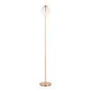 Moon - Contemporary Floor Lamp - Gold / Frosted