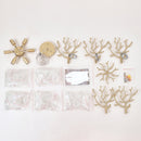 6-Light Chandelier Crystal Ceiling Lamp - Gold Finish
