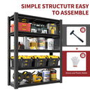 78"H 5-Tier Adjustable Heavy-Duty Storage Shelving Unit