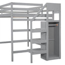 Loft Bed With Built In Storage Wardrobe And Staircase by HouseOfZazla