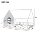 House Bed With Window And Fence