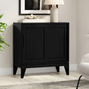 Harper - Low Storage Cabinet - Black by HouseOfZazla