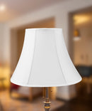 18"W x 14"H White Bell Shantung Lampshade