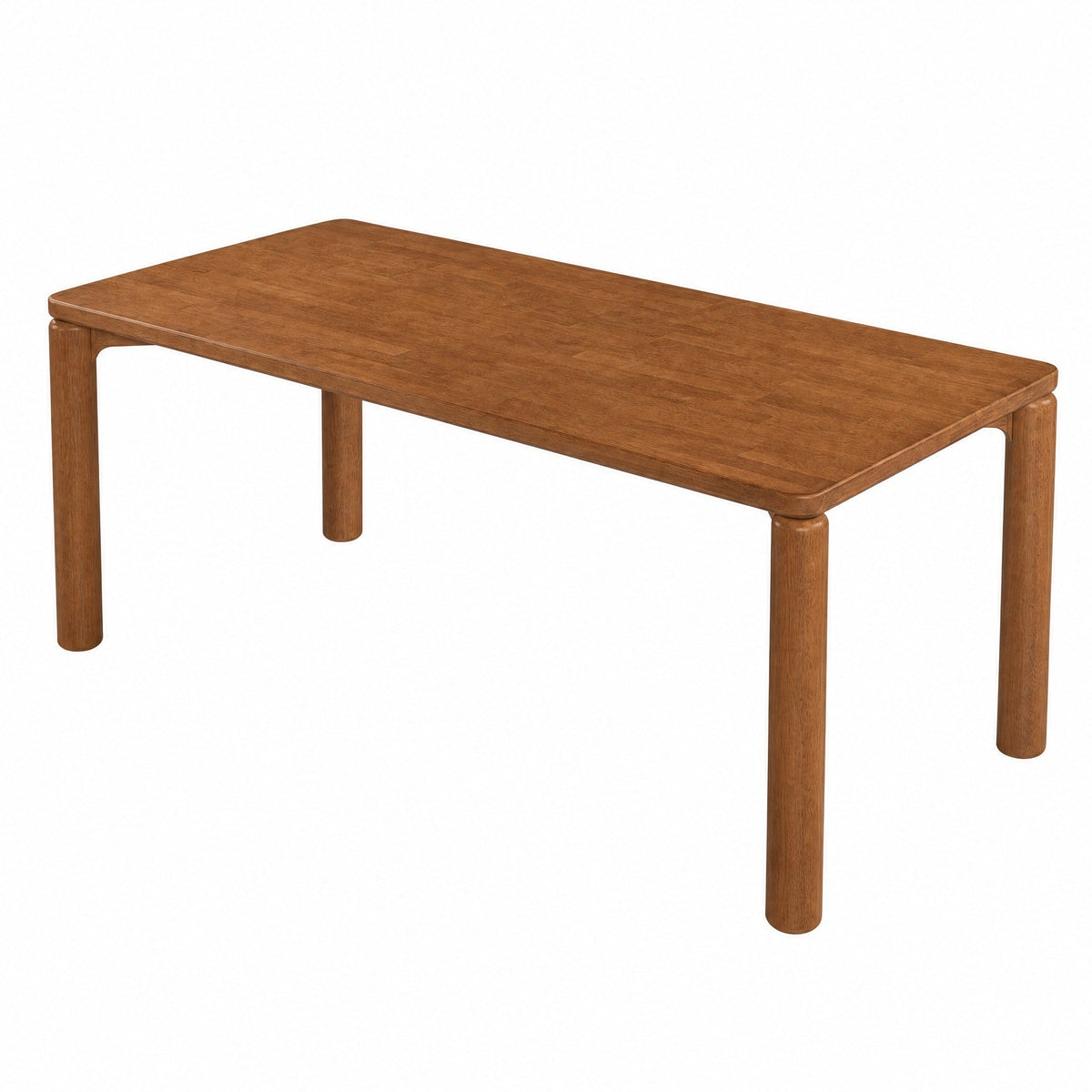 7-Piece Rectangular Dining Table Set, 70 Inch Rubber Wood, photo 5 of 10