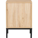 Set of 2 rectangle Rattan Bedside Table Nightstand with Drawer 2