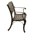 Contemporary Modern Outdoor Mesh Lattice Aluminum Patio Dining Chair