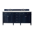 James Martin Brittany 72" Double Bathroom Vanity, Victory Blue