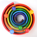 **Pre-order (Ships in 1-2 Weeks)**6-Piece Rainbow Wooden Balls – 1.8" Diameter