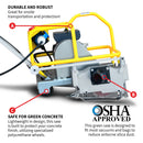 6" Electric Early Entry Green Concrete Saw with 110V Motor