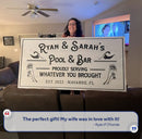 Personalized Rustic Pool Sign