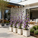 Metal Garden Trellis Rustproof Trellis For Climbing Plant Outdoor Flower Support by HouseOfZazla