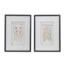 Set of 2 Wall Arts with Black Frames by HouseOfZazla