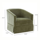 Elm - Skirted Swivel Chair by HouseOfZazla