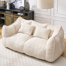 Comfortable Dual Beanbag Chair With High Resilience Foam Core For 2 People by HouseOfZazla