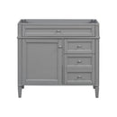 Bathroom Vanity With 2 Drawers And Tip-Out Drawer, Storage Cabinet by Unique Piece Furniture