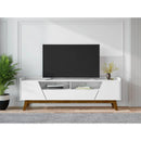 Marcus - TV Stand With 4 Shelves And Soft Close Doors by HouseOfZazla